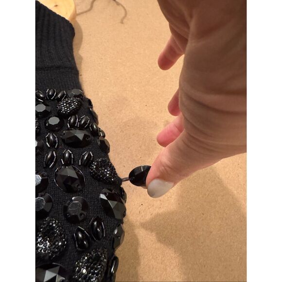 Autumn Cashmere Embellished Shoulder Cashmere Mini Dress - Picture 5 of 8